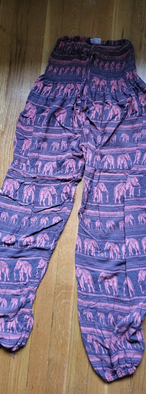 Women’s Boho Elephant Print Jogger Harem Pants